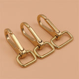 Pure Brass Square Bottom Movable Hook Bag Hook Buckle Pure Copper Bag Buckle Handmade Leather Hardware Accessories 008