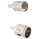 2 Pcs Hole Saw :1 Pcs 28Mm Tile Glass Ceramic Hole Saw Diamond Coated &amp; 1 Pcs 25Mm Glass Ceramic Tile Hole Saw Drill Bit Cutter