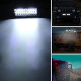 400W High Bright Work Light LED 3 Rows 7inch 40000LM Bar Driving Lamp DC 9-30V 6000K Working Light for SUV ATV Tractor Trucks