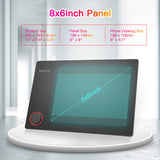 BOSTO T608 Art Graphics Drawing Tablet Digital Tablet 8x6 Inch Battery-free Stylus 8192 Levels Pressure for Windows Mac Android