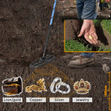 MD8050 Underground Metal Detector Detachable Easy Install Metal Detector High Sensitivity Metal Detector with Backlit LCD