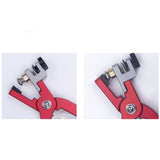 Leather Watch Bracelet Cutting Plier For Straps To Fix Catches Spring Bar Hand Tool Pliers Red Straight
