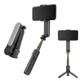 Gimbal Stabilizer With Bluetooth-Compatible Fill Light Telescopic Selfie Stick Multi-Function Video Shooting Tripod For Phone