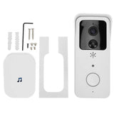 Video Doorbell Camera US 90‑260V Wireless WiFi Video Doorbell 155° Wide Angle with Screw for Home Security
