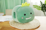 25x25cm Cute Cartoon Dinosaur Hand Warmer Covering Pillow Lying Down Pillow Winter Thickening Warm Supplies Stove Hand Warmers