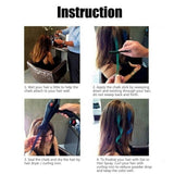 6pcs Convenient Multicolor Comb With Cover Hair Dyeing Role Play Suit Party Play Salon Cool Hair Dyeing