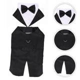 Dog Formal Wedding Shirt Cotton Tuxedo Pet Fashion Suit for Cosplay Wedding
