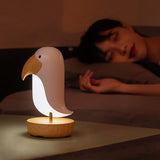 Wooden Bird Night Light Rechargeable LED Table Lamp for Baby Children Bedroom Decorative Night Lamp Atmosphere Lamp  Dimmable