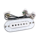 Single Coil Electric Guitar Pickguard White Pearl Pickups Folk With Knobs Guitar Accessories