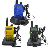 Baofeng walkie talkie uv-5r dualband two way radio  VHF/UHF 136-174MHz &amp; 400-520MHz FM Portable Transceiver with earpiece