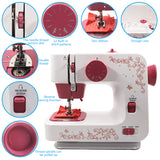 Wholesale High Quality Automatic Household Sewing Machine Pink Overlock Sewing Machines Battery Operated 12 Stitches DIY