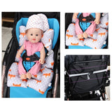 Baby Stroller Liner Car Seat Cushion Cotton Seat Pad Child Cart Mat Baby Head Body Support Pillow Summer Stroller Accessories