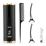 Wireless Automatic Curling Iron Hair Curler Rotating Ceramic Hair Curler USB Rechargeable For LCD Display Curly Machine Portable
