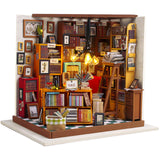 CUTEBEE DIY Dollhouse Kit Wooden Doll House Miniature House Furniture Kit Casa Music Led Toys for Children Birthday Gift A68B