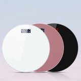 Bathroom Scales Floor Body Weight Scale Round Toughened Glass LED Digital Electronic Weighing Scales Bath Scale