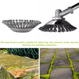 6/8 Inch Grass Trimmer Cutter Head Manganese Steel Wire Wheel Lawn Mower Removal Weeding Grass Head Garden Weed Moss Fixing Kit