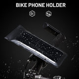 Bicycle Mobile Phone Bag Handlebar-Waterproof Bicycle Mobile Phone Front Frame Installation Bag with Contact Screen