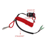 Boat Outboard Engine Motor Kill Stop Switch Motorboat Safety Tether Lanyard Cord Switch For Yamaha Marine Mercury Tohatsu