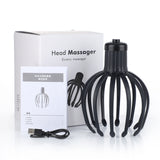 Electric Octopus Claw Scalp Massager Stress Relief Therapeutic Head Scratcher Relief Hair Stimulation Hands Free Rechargable