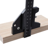 Woodworking Scriber Vernier Caliper Aluminum Alloy DIY Tool Home T Shaped Ruler Removable Professional Rustproof Marking