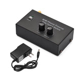 M/M Phono Preamp with Power Switch Preamplifier with Level &amp; Volume Control RCA Input &amp; Output 1/4 Inch TRS Output Interface