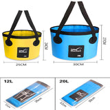 12L 20L Portable Bucket Fishing Folding Bucket Waterproof Water Storage Bag Waterproof Water Bag Bucket Outdoor Water Container