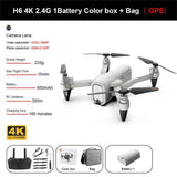 H6 Drone 4K HD Dual Camera 2.4G 5G WiFi FPV Fixed Height Remote control  Foldable Mini Quadcopter RC Camera Drones USB cable