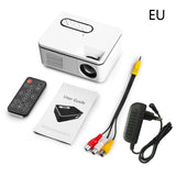 1080P  Mini Projector Home Theater Cinema AV VGA USB Portative Wired