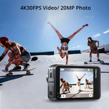 AKASO WiFi Action Camera Brave 7 LE 4K30FPS 20MP 4K Sport Camera Waterproof Cam Touch Screen Vlog Camera EIS 2.0 Remote Control