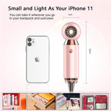 2021 Newest Design 20s/m Airflow Mini Hair Dryer Leafless Powerfull 800W Hair Dryer Mute 80DB Hair Dryes Travel One Step