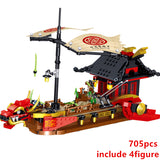 New 2021 Series Destiny's Bounty Ferry Movie Boat Sailing Season 14 Building Blocks Classic Model Sets Bricks Kids Kit TV