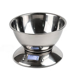 Digital Scales LCD Cooking Tool Stainless Steel Electronic Weight Scale Food Balance Cuisine Precision Kitchen Scales with Bowl