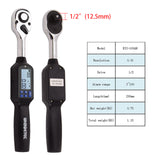 ES2-006AN 1/4 Inch Digital Torque Wrench with Backlight Sound LED Alarm Real-time Peaks Four Units Switching Torque Wrench