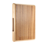 Ammoon Travel Cajon Drum Flat Hand Drum Zebra Wood Persussion Drum Instrument for Rhythm Sense Practice 31.5 * 24.5 * 4.5cm