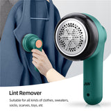 Electric Fabric Sweater Clothes Lint Trimmer USB Rechargeable Fuzz Pills Shaver Curtains Carpet Clothing Lint Pellet Cut Machine