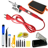 80W Digital Electric Soldering Iron Set Kit Welding Iron Staion 110V 220V with Soldering Paste Flux Tips Stand  Tool Bag