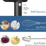 Hand Mixer Electric Wireless,Mixer Hand Mixer,USB Rechargeable,Portable Hand Mixer for Baking,for Sauces,Cream,Egg