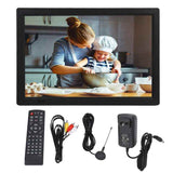 14 inch Portable Digital TV 1280x800 Colour TFT LED Screen HD Television Support FM Radio Function for Home Car TV 110-220V
