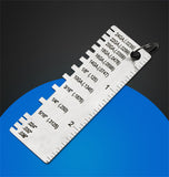 Stainless Steel Wire/Metal Sheet Thickness Gauge 0.0239-0.035 Welding Gage Measuring Ruler Plated Size Carpenter Measuring Tools