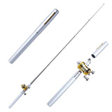 Portable Mini Telescopic Pocket Fish Pen Aluminum Alloy Fishing Rod Pole + Boat Rod Ocean Fishing Rod удочка для рыбалки