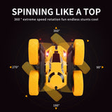 RC Car Remote Control Stunt Car,Double Sided Rotating Tumbling 360 Degree Flips High Speed Off Road Vehicles Robot Auto Toy
