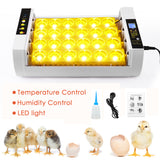 24 Egg Incubator Automatic Egg Incubators Hatching for Chicken Birds Quail Constant Temperature Control Farm LED Light