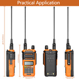 2PCS Baofeng UV-9R PRO IP68 Waterproof Walkie Talkie Dual Band UHF/VHF Ham Two Way Radio Upgraded Of UV9R plus with Speaker Mic
