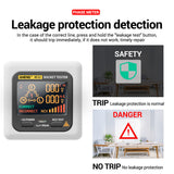 Smart Socket Tester Digital AC Voltage Tester Ground Zero Electric Circuit Detector Line Plug Polarity Phase Pro EU/US/UK/AU
