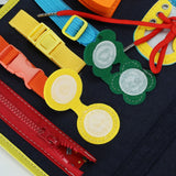 Toddler Busy Board Sensory Toy Basic Skills Activity Boards Fine Motor Skills Easy Carry Handbag Style Learning Toys