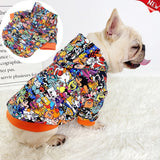 Cute Cartoon Winter Warm Dog Clothes Cotton Hoodies Clothes for Small medium dogs Costumes Coat For Cat French Bulldog Chihuahua