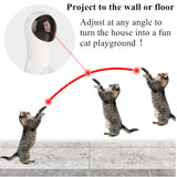 Cat Laser Interactive Toy Funny Tumbler Cat Toy Automatic laser cat Toy Auto Rotating Cat Exercise Training Entertaining Multi-A