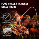 ThermoPro TP06B Meat Probe Kitchen Cooking Food Meat Thermometer with Timer Digital Oven BBQ Thermometer For Meat Backlit Alarm