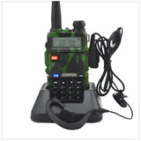 Camouflage baofeng Radio dualband UV-5R walkie talkie dual display 136-174/400-520MHz two way radio with free earpiece BF-UV5R