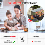 ThermoPro TP27C 4 Meat Probes 150M Wireless Digital Thermometer Kitchen Cooking Thermometer For Meat Oven Thermometer Backlight